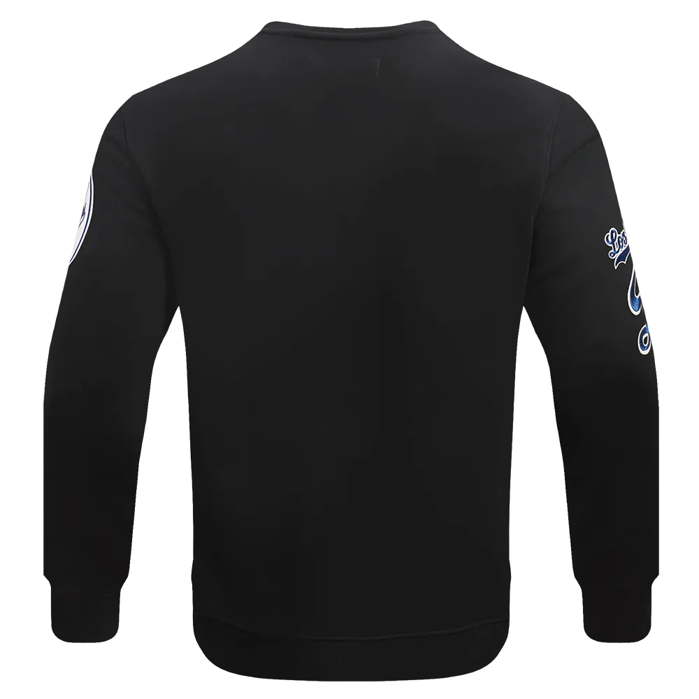 MLB LOS ANGELES DODGERS OLD ENGLISH MEN'S CREWNECK (BLACK)