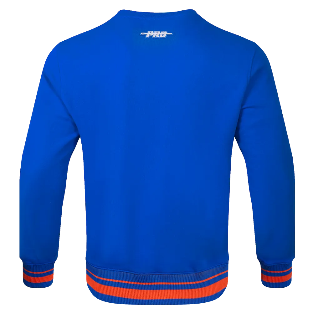 MLB NEW YORK METS MASHUP MEN'S RIB CREWNECK (ROYAL/ORANGE/ROYAL)