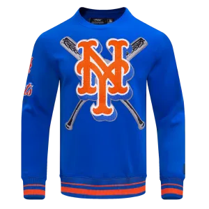 MLB NEW YORK METS MASHUP MEN'S RIB CREWNECK (ROYAL/ORANGE/ROYAL)