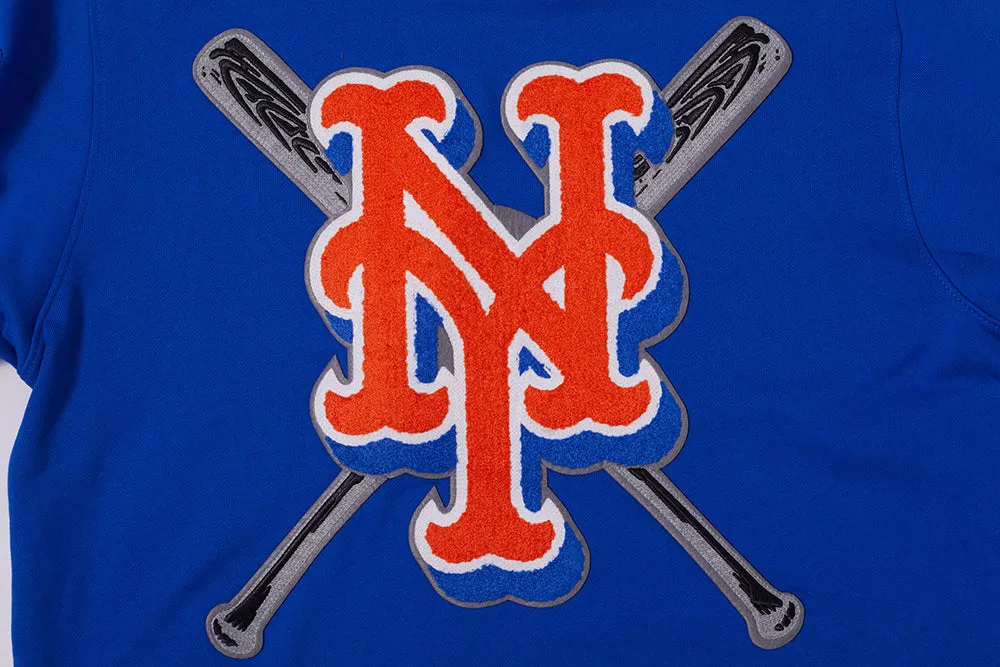 MLB NEW YORK METS MASHUP MEN'S RIB CREWNECK (ROYAL/ORANGE/ROYAL)