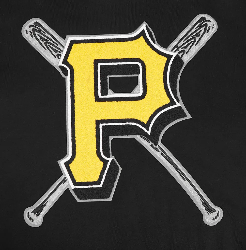 MLB PITTSBURGH PIRATES MASHUP MEN'S RIB CREWNECK (BLACK/YELLOW)