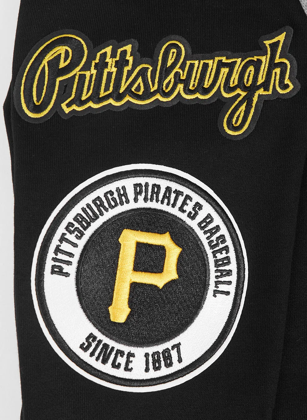 MLB PITTSBURGH PIRATES MASHUP MEN'S RIB CREWNECK (BLACK/YELLOW)