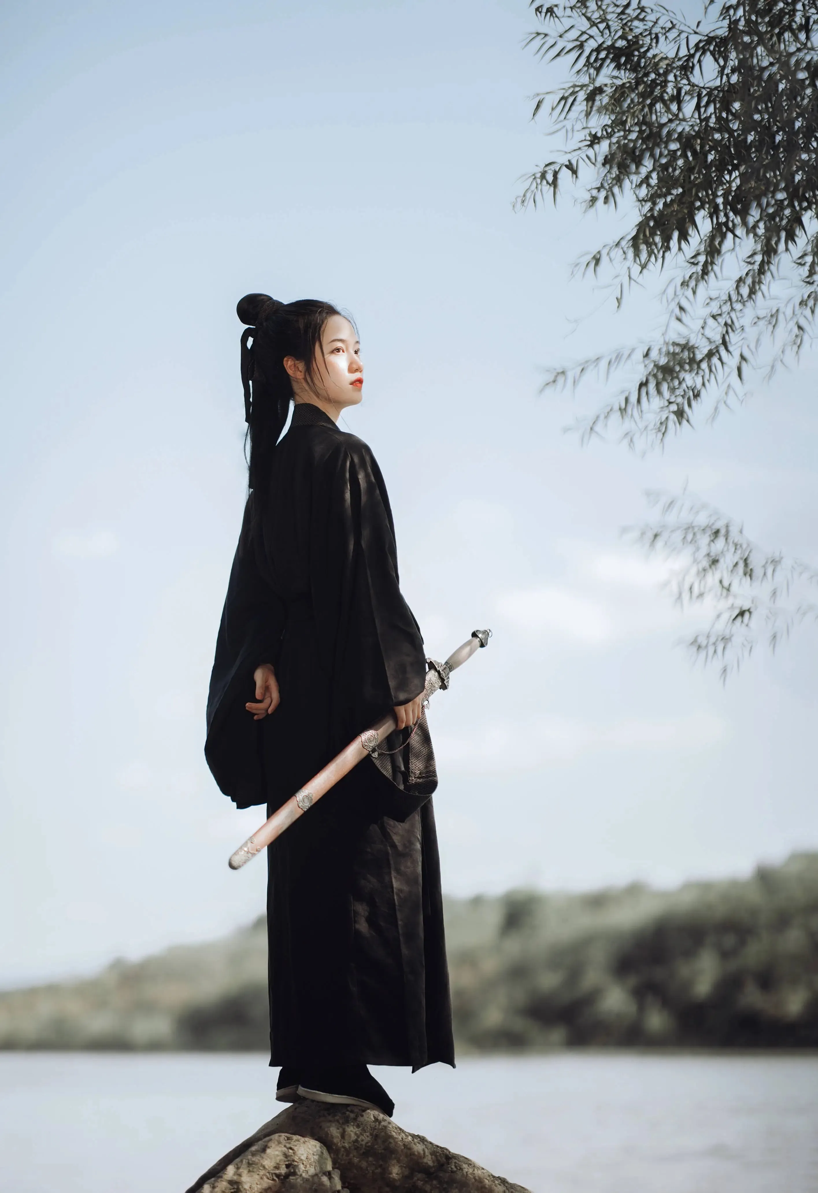 Mo Shui 墨水 Ink Stone Han Wei Jin Daily Cotton Linen Unisex Zhiju Robe