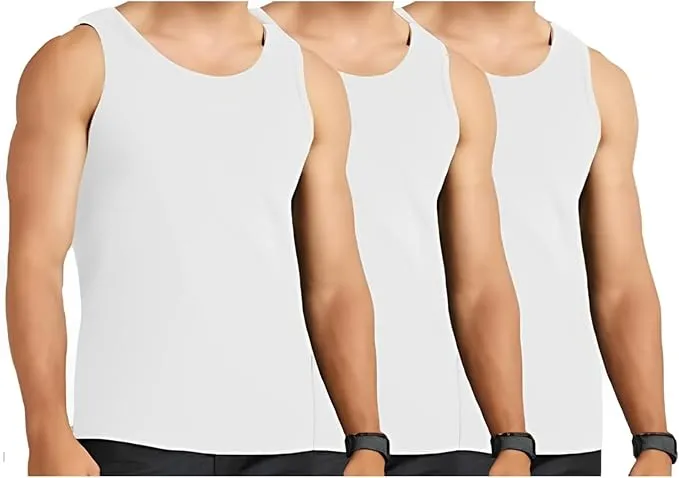 Molten Creek® 6X Pack Mens Vests Classic Sports 100% Cotton Tank Tops Summer Training Gym Sports Sleeveless Casual Undershirts S-2XL
