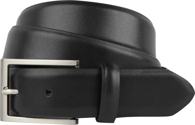 Montego leather belt, black