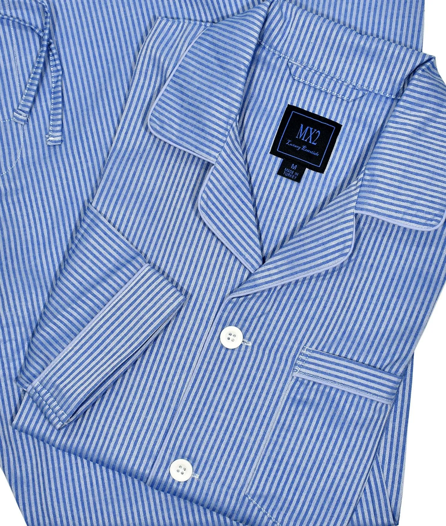 Mp012 Indigo Stripe Pajama