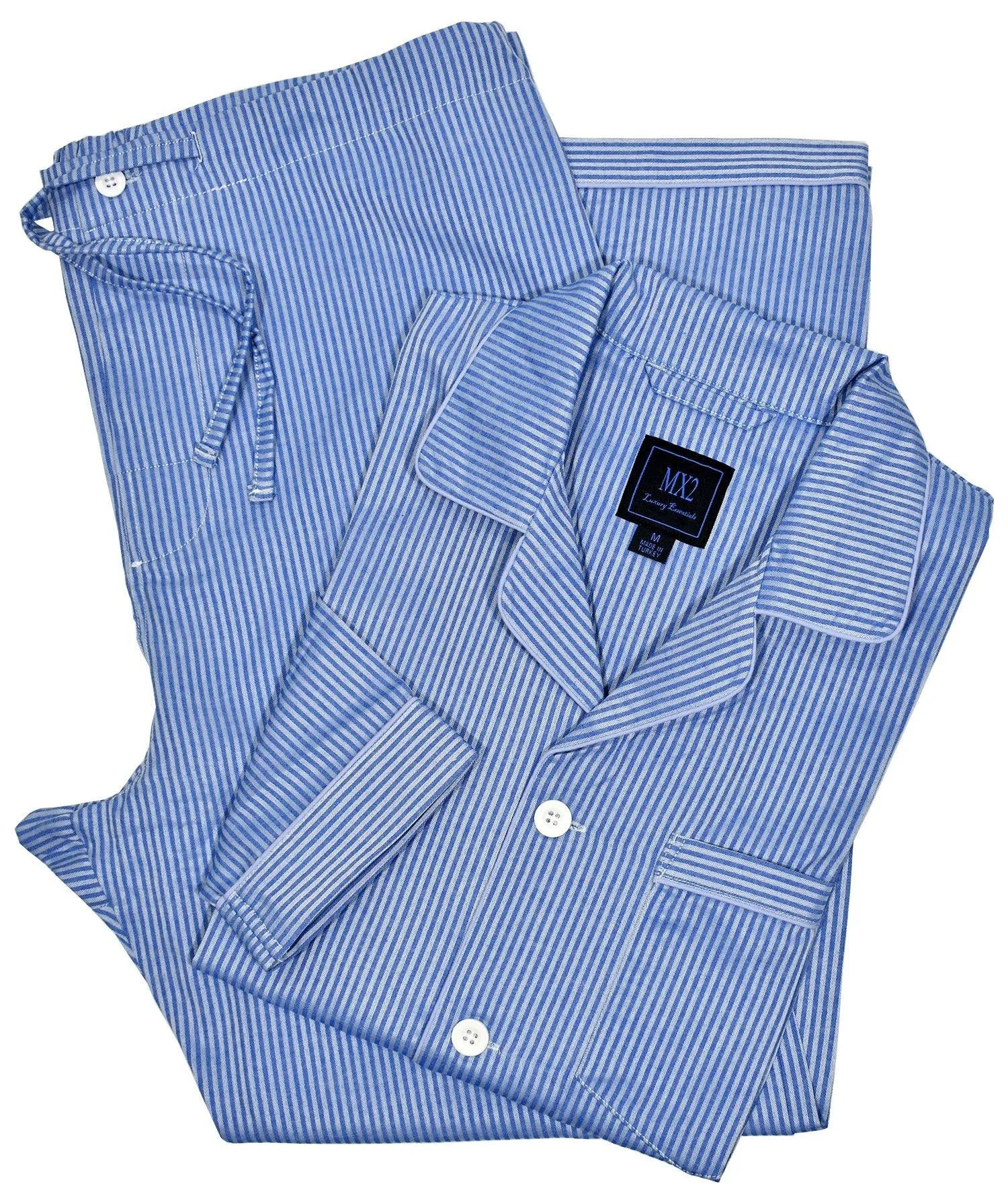 Mp012 Indigo Stripe Pajama