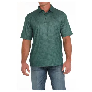 MTK1863042 Cinch Men's ArenaFlex Polo Shirt - Turquoise Print
