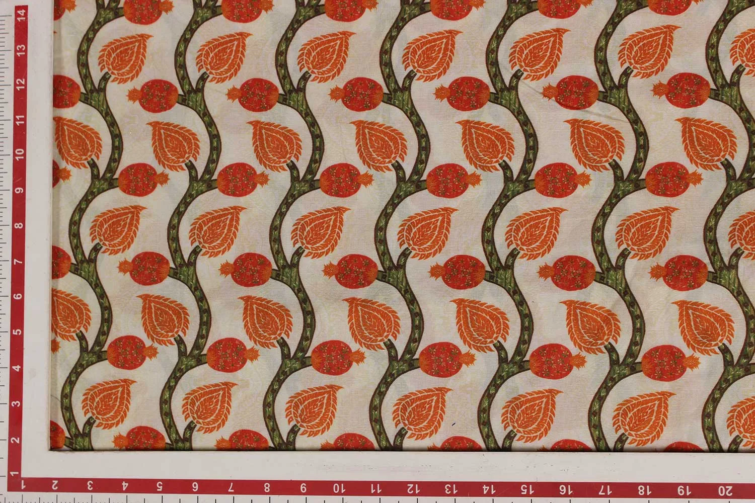 Multicolor Floral Cotton Linen Fabric