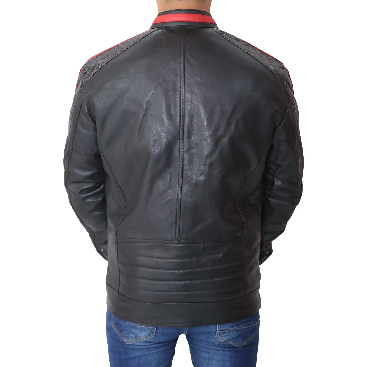 N7 Mass Effect 3 Commander Shepard Leather Biker Jacket