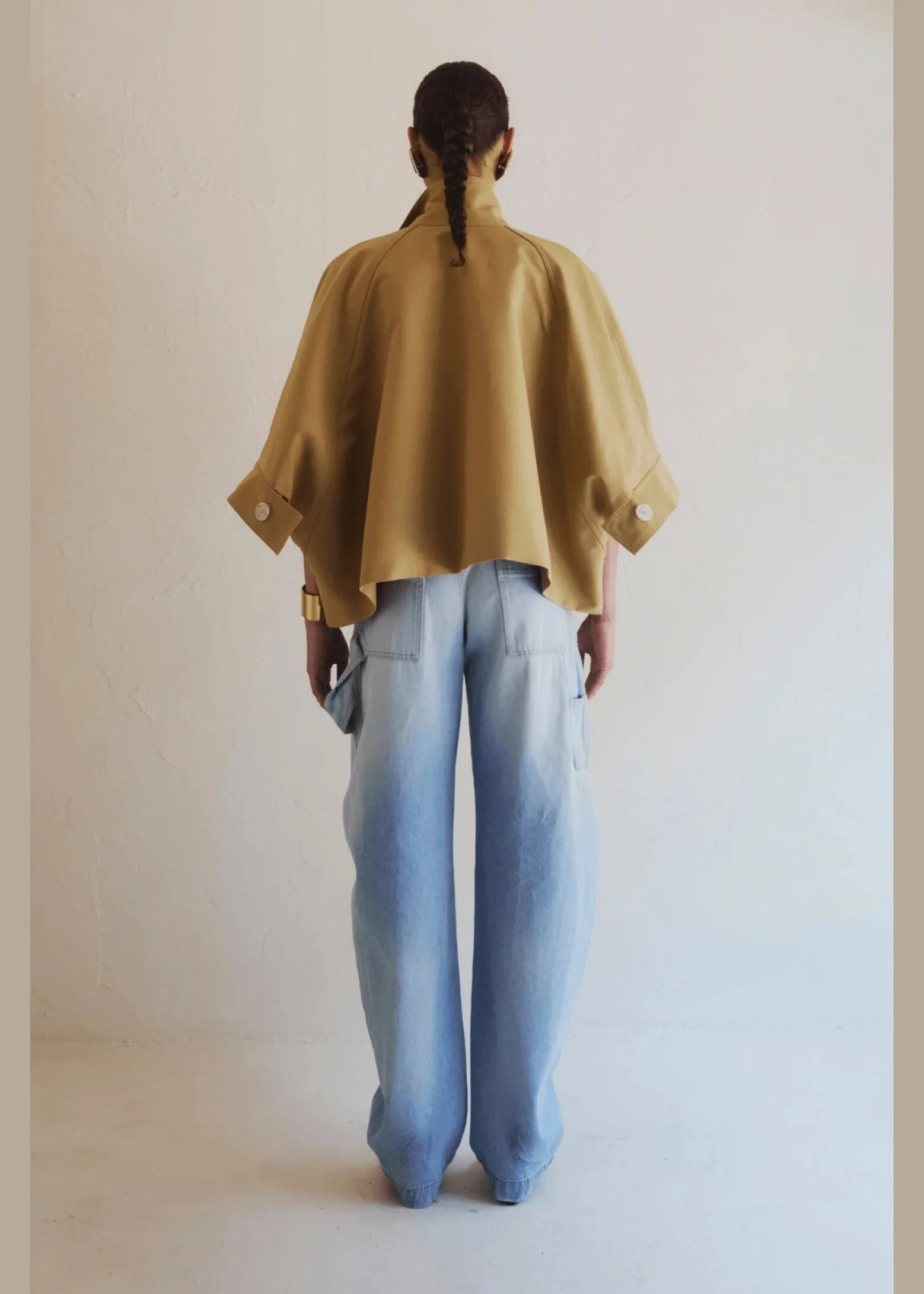 Nat Cropped Trench / Beige