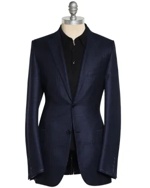 Navy and Black Cashmere Blend Plaid Sportcoat