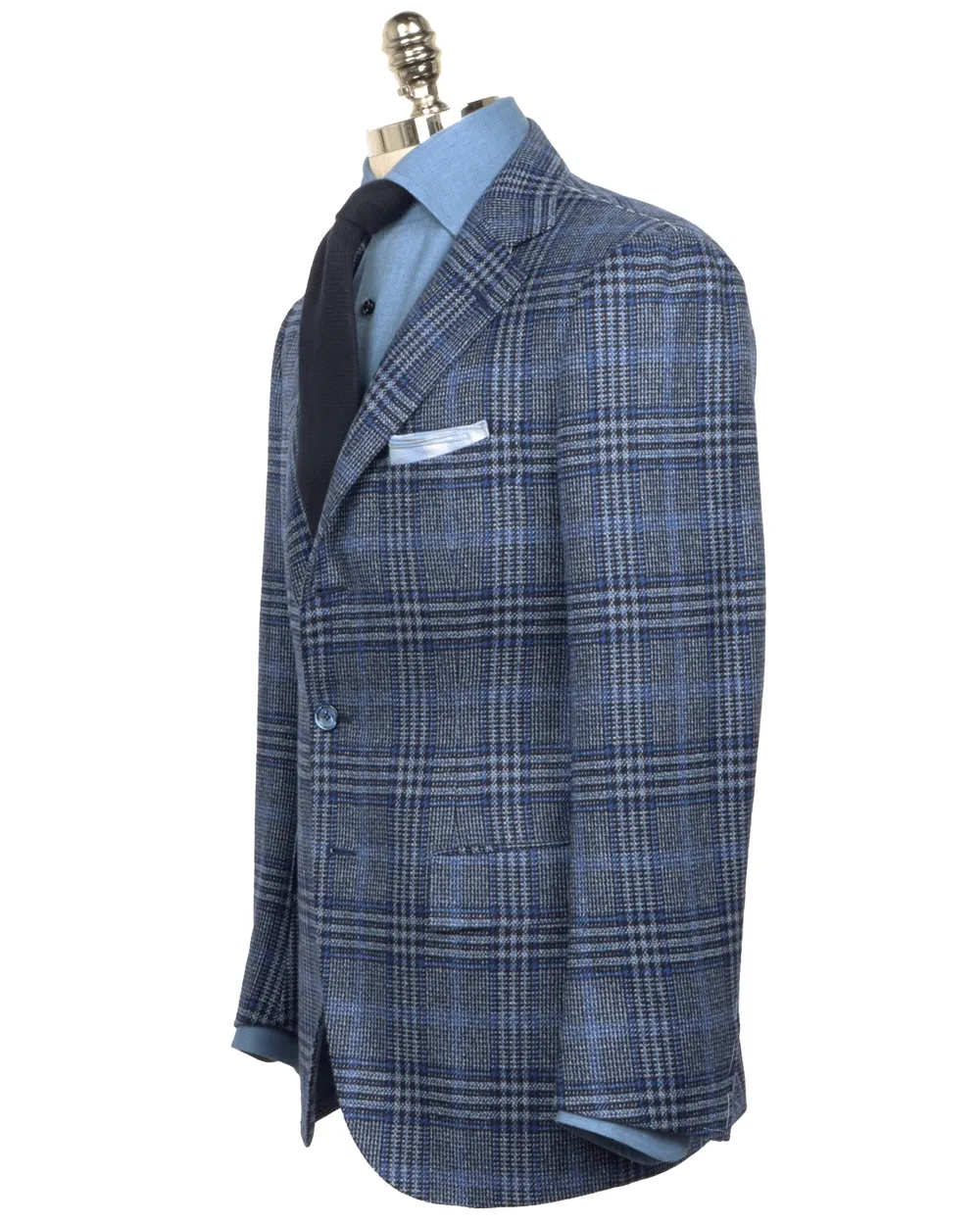Navy and Blue Plaid Sportcoat