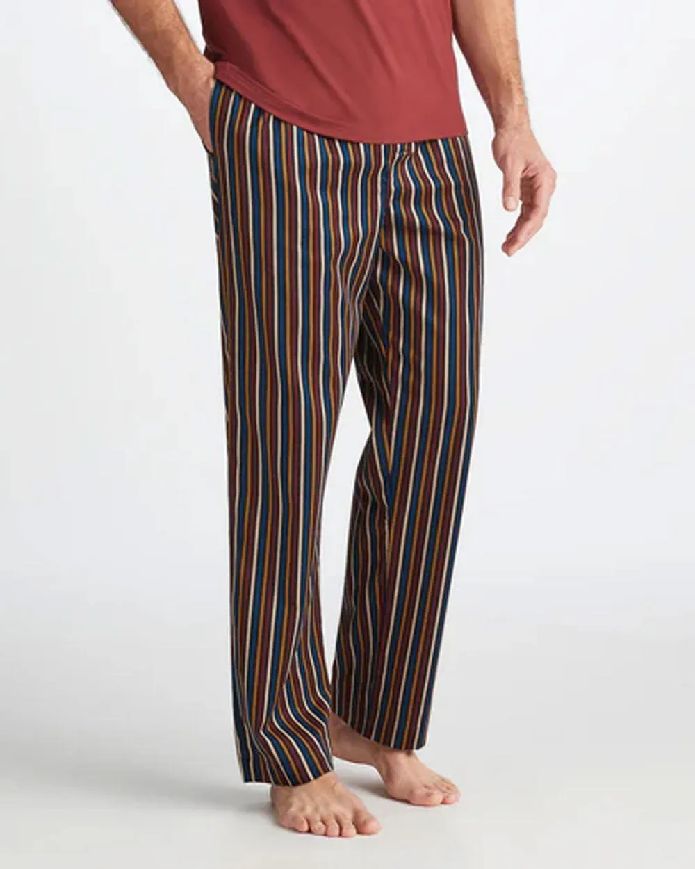 Navy and Striped Wellington Trouser