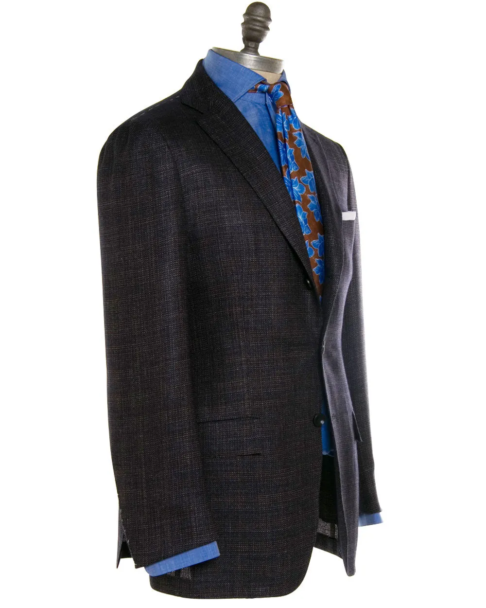 Navy and Tan Melange Sportcoat