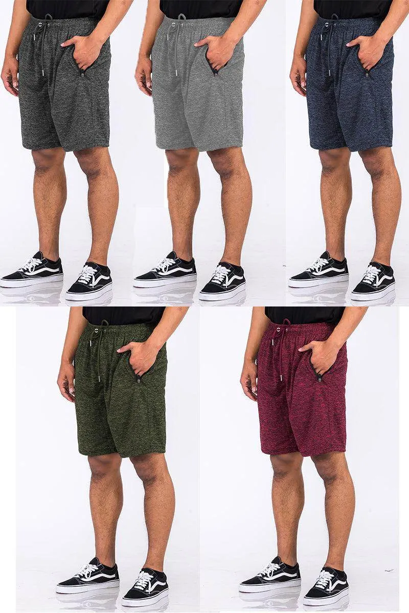 Navy Blue Marbled Light Weight Active Shorts