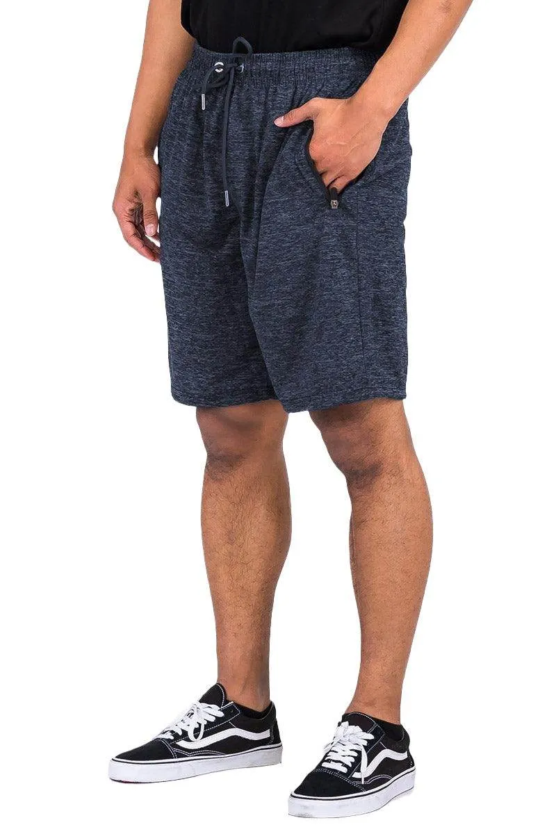 Navy Blue Marbled Light Weight Active Shorts