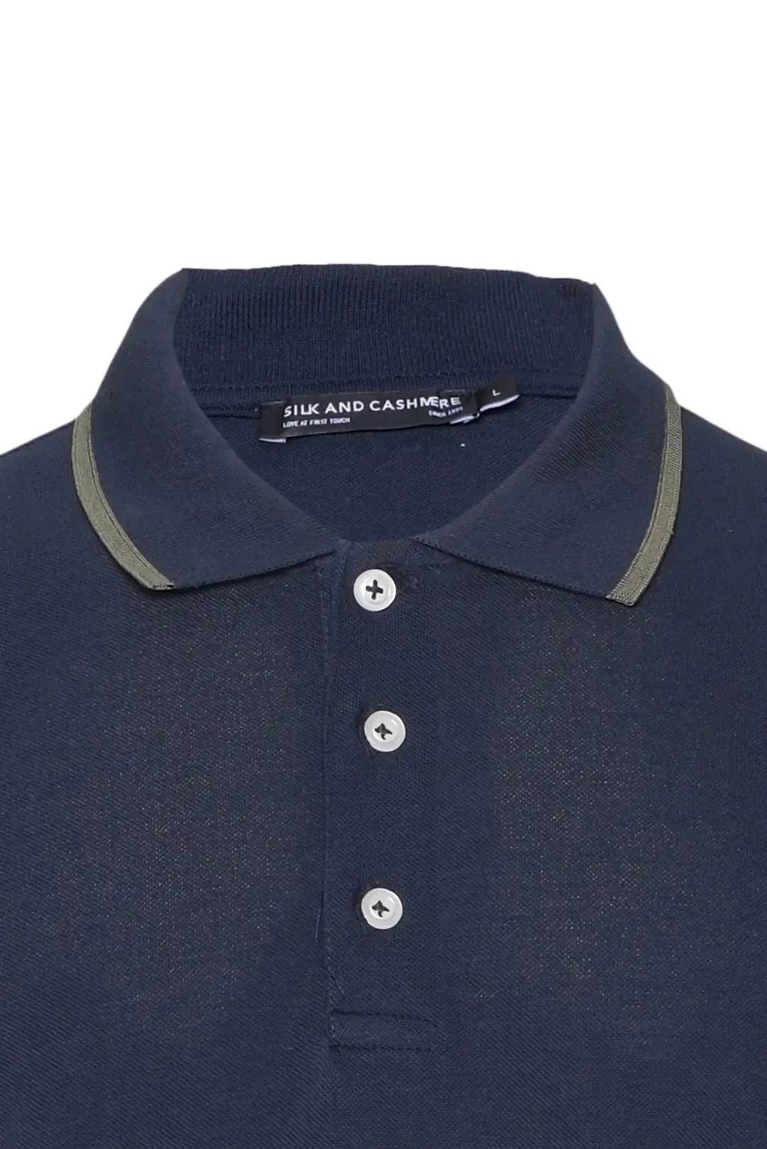 Navy Blue Steve Polo Neck Men's T-Shirt