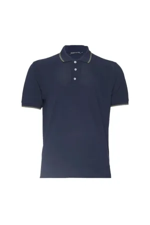 Navy Blue Steve Polo Neck Men's T-Shirt