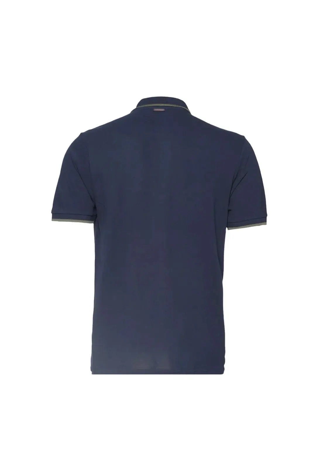 Navy Blue Steve Polo Neck Men's T-Shirt