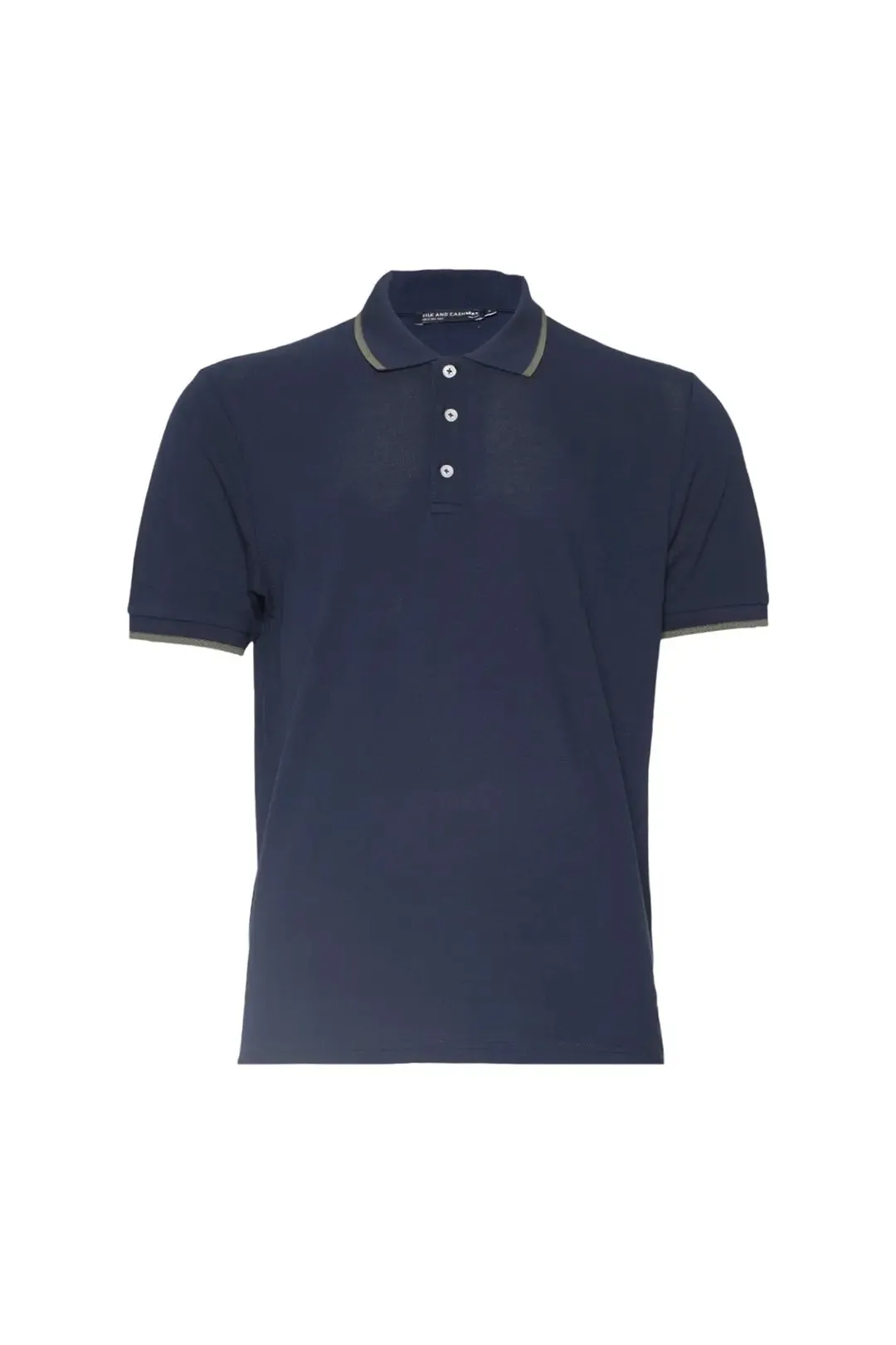 Navy Blue Steve Polo Neck Men's T-Shirt