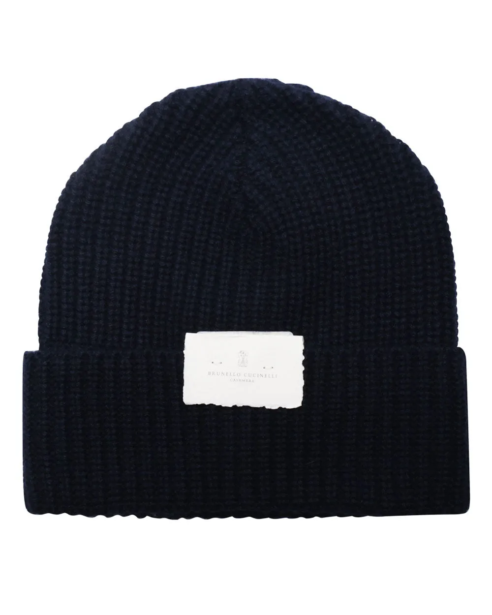 Navy Cashmere Beanie