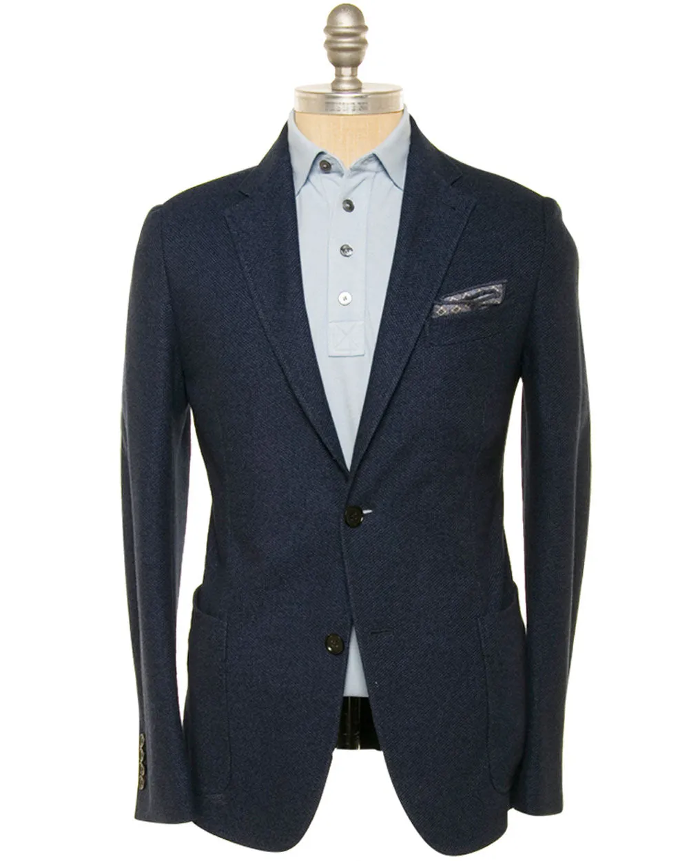 Navy Jersey Knit Sportcoat