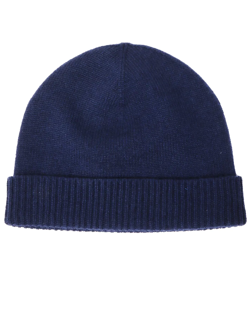 Navy Logo Cashmere Beanie