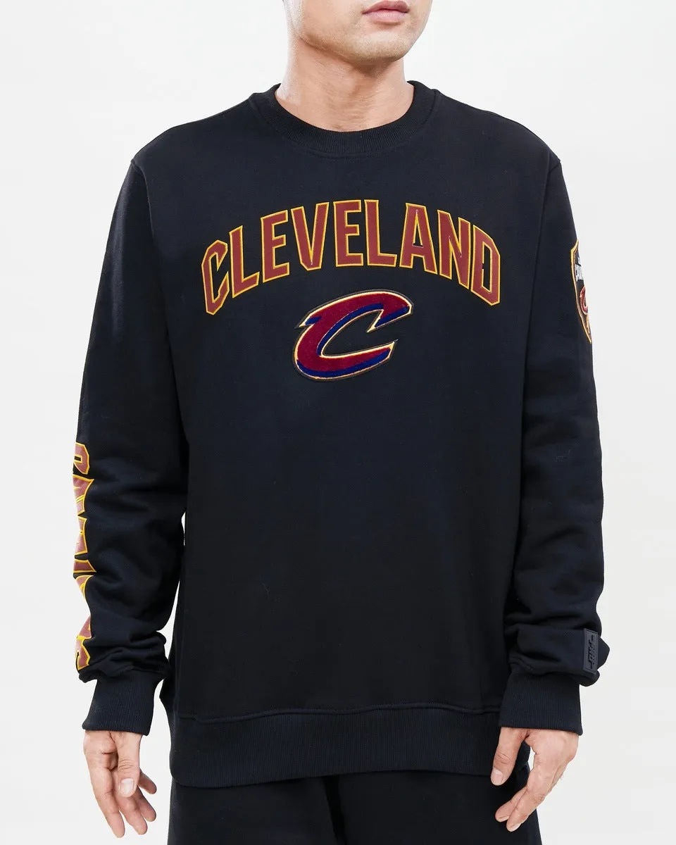 NBA CLEVELAND CAVALIERS CLASSIC MEN'S CREWNECK (BLACK)