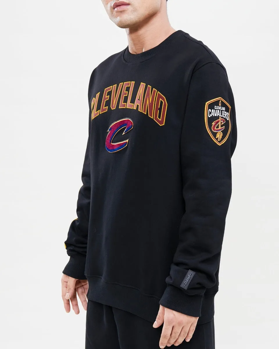 NBA CLEVELAND CAVALIERS CLASSIC MEN'S CREWNECK (BLACK)