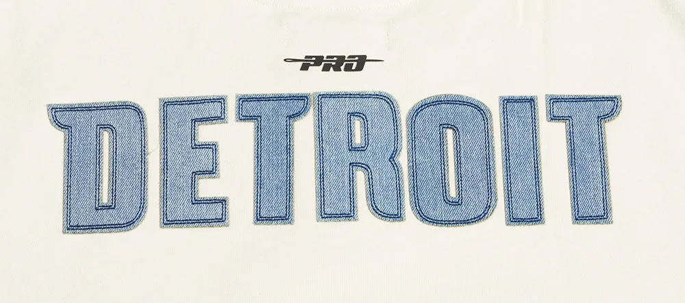 NBA DETROIT PISTONS VARSITY BLUES MEN'S FLC CREWNECK (LINEN)