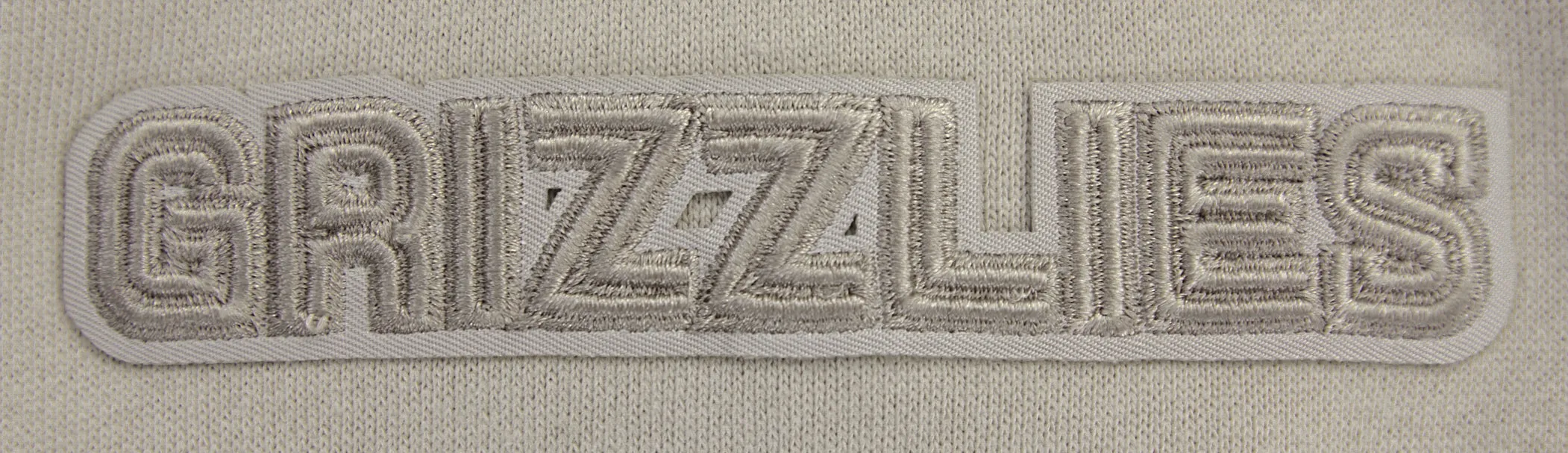 NBA MEMPHIS GRIZZLIES NEUTRAL DROP SHOULDER FLC CREWNECK (TAUPE)
