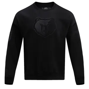 NBA MEMPHIS GRIZZLIES NEUTRAL DROP SHOULDER MEN'S CREWNECK (BLACK)