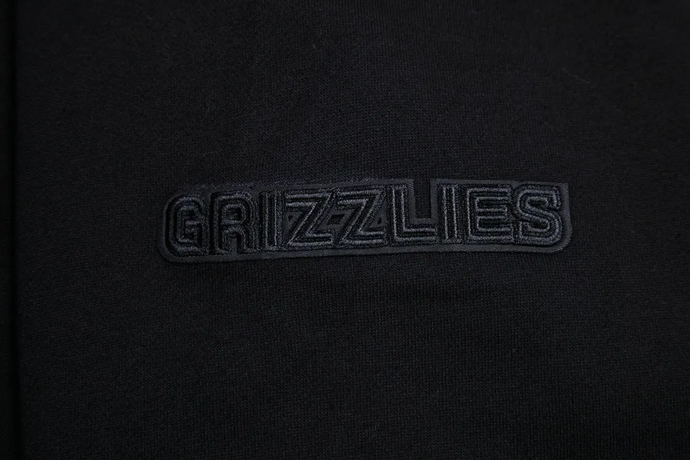 NBA MEMPHIS GRIZZLIES NEUTRAL DROP SHOULDER MEN'S CREWNECK (BLACK)