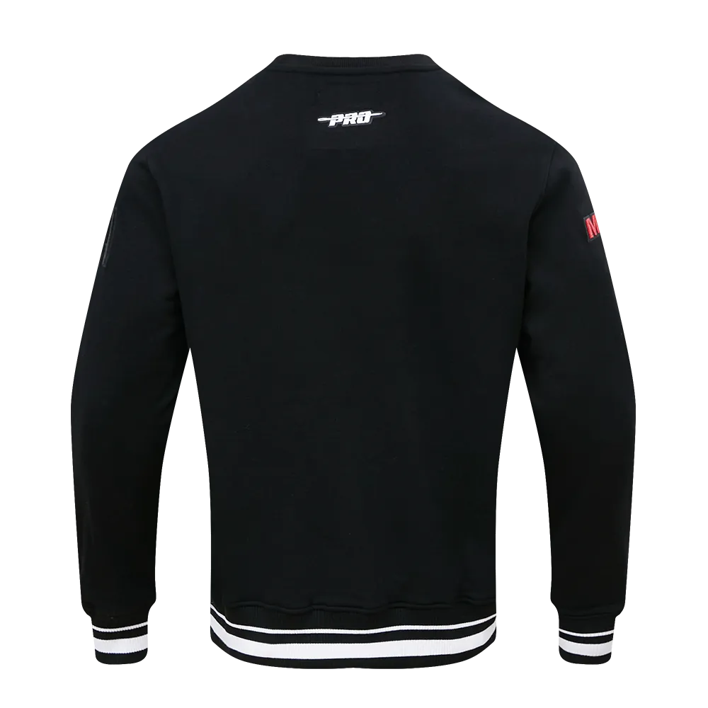 NBA MIAMI HEAT MASHUP MEN'S RIB CREWNECK (BLACK)