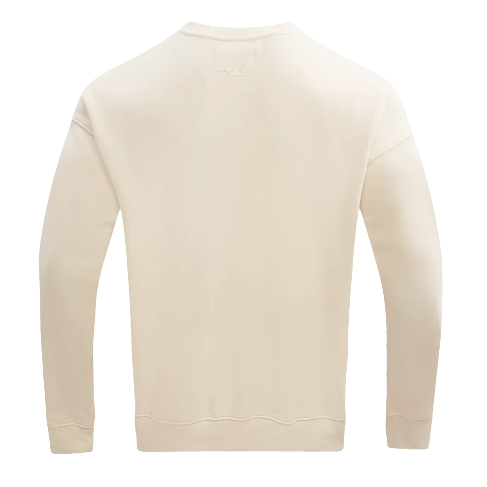 NBA MIAMI HEAT NEUTRAL DROP SHOULDER FLC CREWNECK (EGGSHELL)