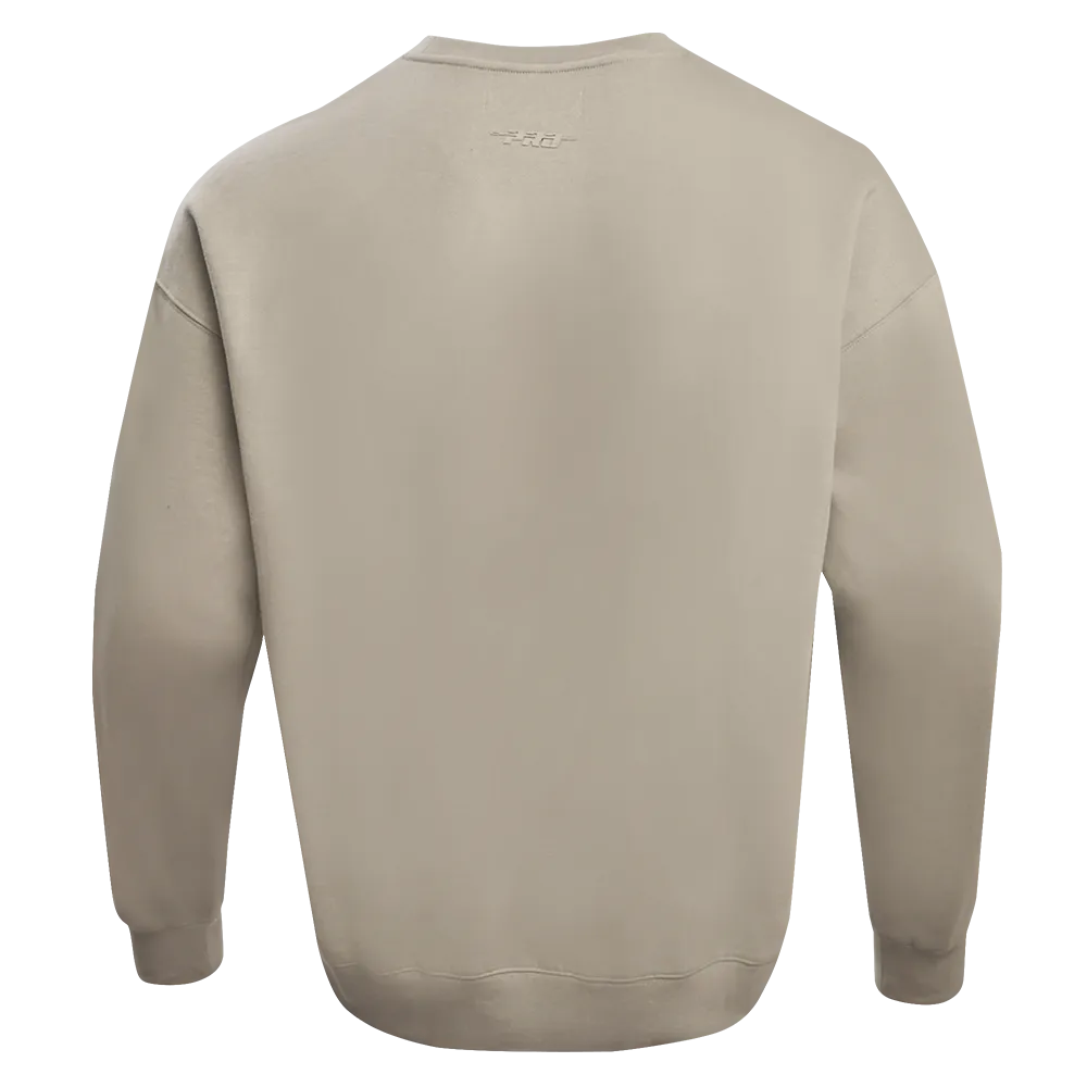 NBA MIAMI HEAT NEUTRAL DROP SHOULDER FLC CREWNECK (TAUPE)