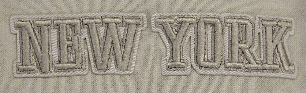 NBA NEW YORK KNICKS NEUTRAL DROP SHOULDER FLC CREWNECK (TAUPE)