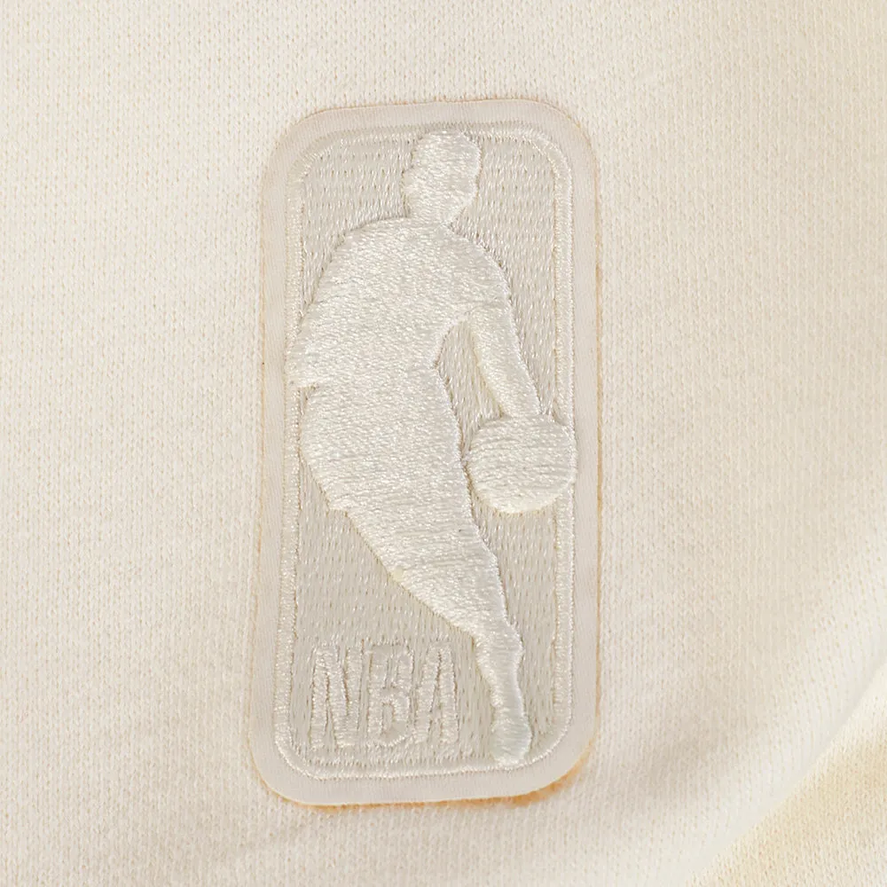 NBA NEW YORK KNICKS REVERSE FRENCH TERRY MEN'S DROP SHOULDER FLC CRE (EGGSHELL)
