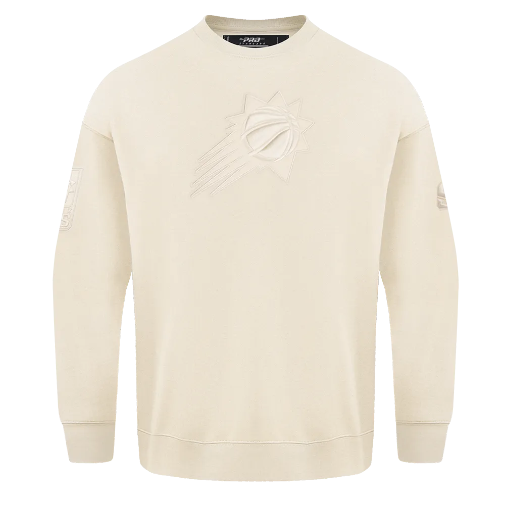 NBA PHOENIX SUNS NEUTRAL DROP SHOULDER FLC CREWNECK (EGGSHELL)