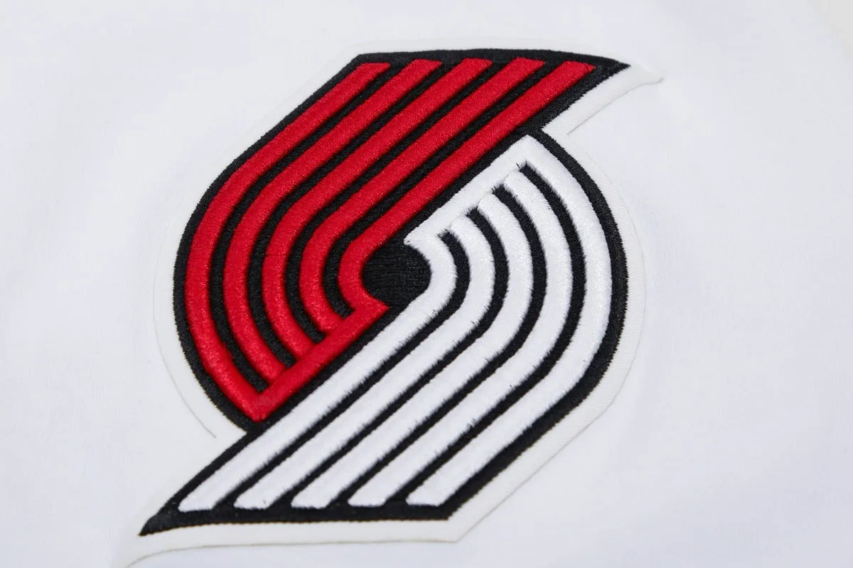 NBA PORTLAND TRAIL BLAZERS CLASSIC CHENILLE MEN'S TEE (WHITE)