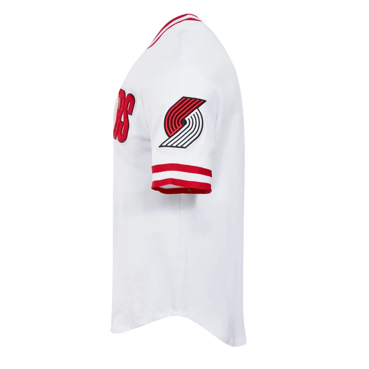 NBA PORTLAND TRAIL BLAZERS CLASSIC CHENILLE MEN'S TEE (WHITE)