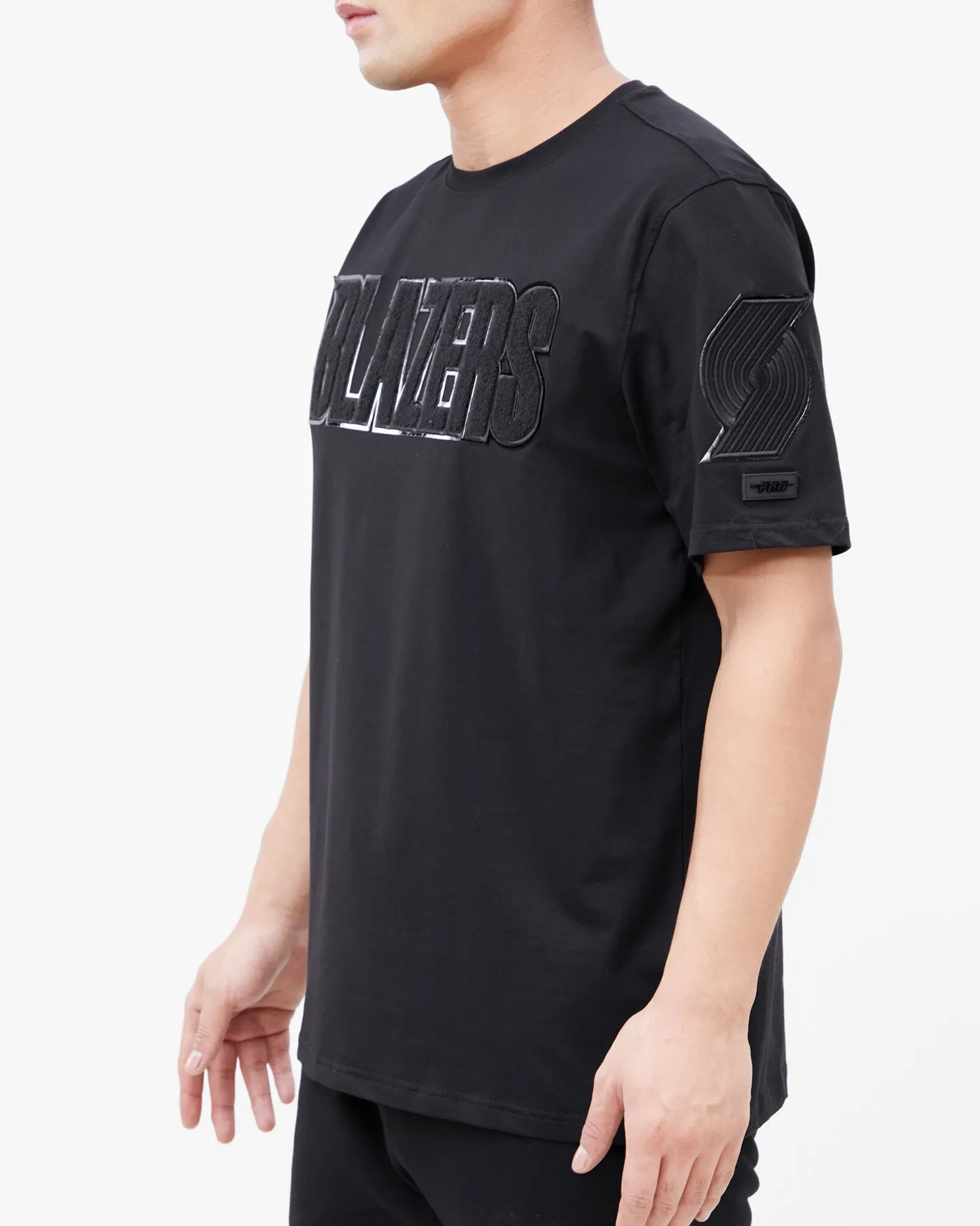 NBA PORTLAND TRAIL BLAZERS TRIPLE BLACK MEN'S TEE (TRIPLE BLACK)