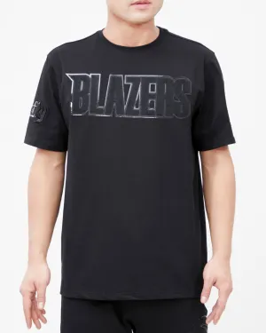 NBA PORTLAND TRAIL BLAZERS TRIPLE BLACK MEN'S TEE (TRIPLE BLACK)