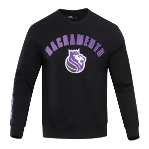 NBA SACRAMENTO KINGS CLASSIC MEN'S CREWNECK (BLACK)