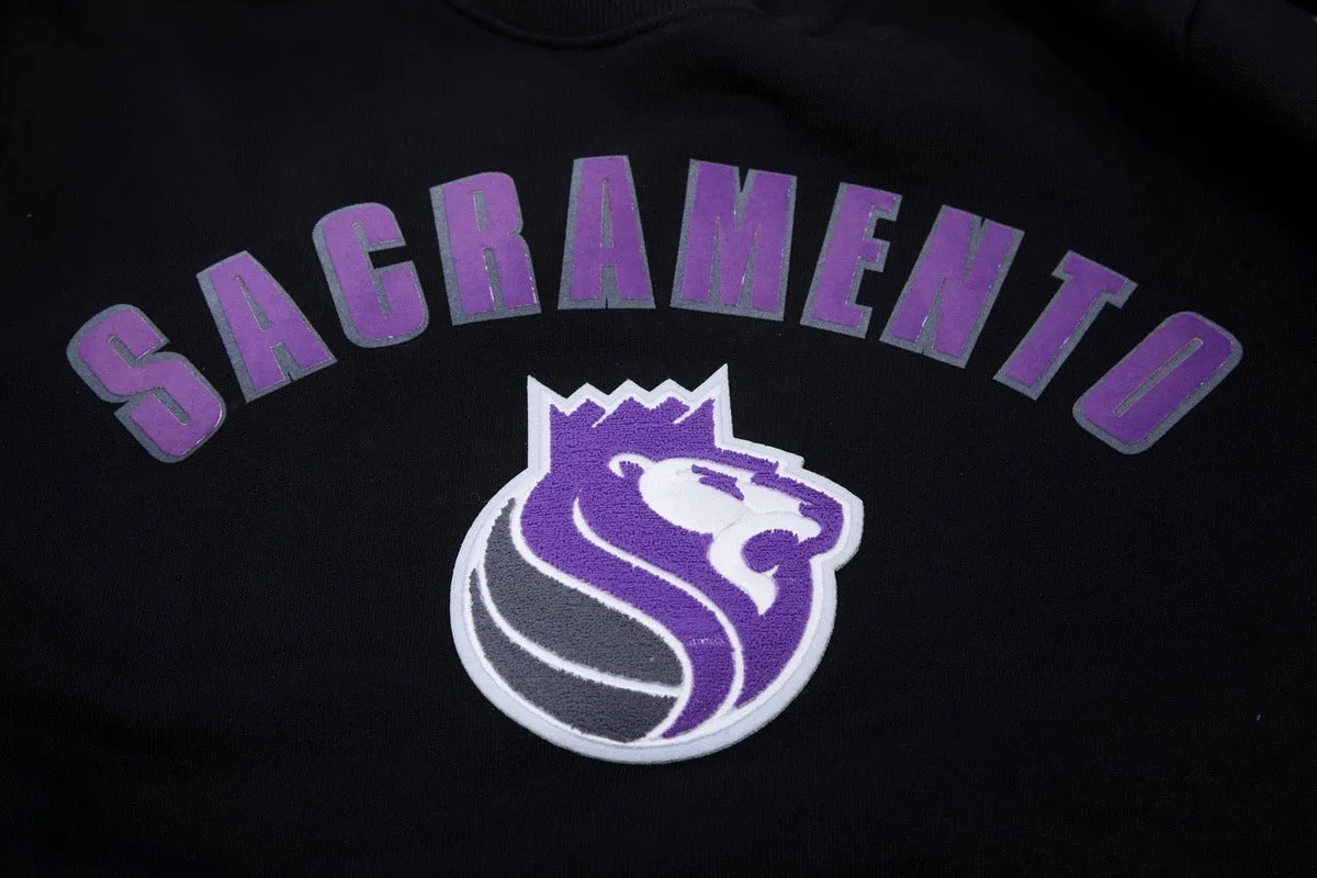 NBA SACRAMENTO KINGS CLASSIC MEN'S CREWNECK (BLACK)