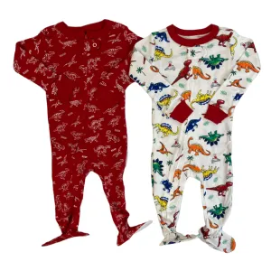 New in package! Member's Mark Baby Boy's 2-Pack Snug Fit Favourite Pajamas, Dinosaur Print! Sz 3T
