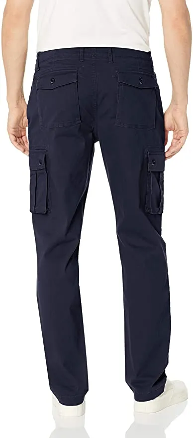 New with tags! Amazon Essentials Men's Straight-fit Stretch Cargo Pant, Navy! Sz 28WX32L