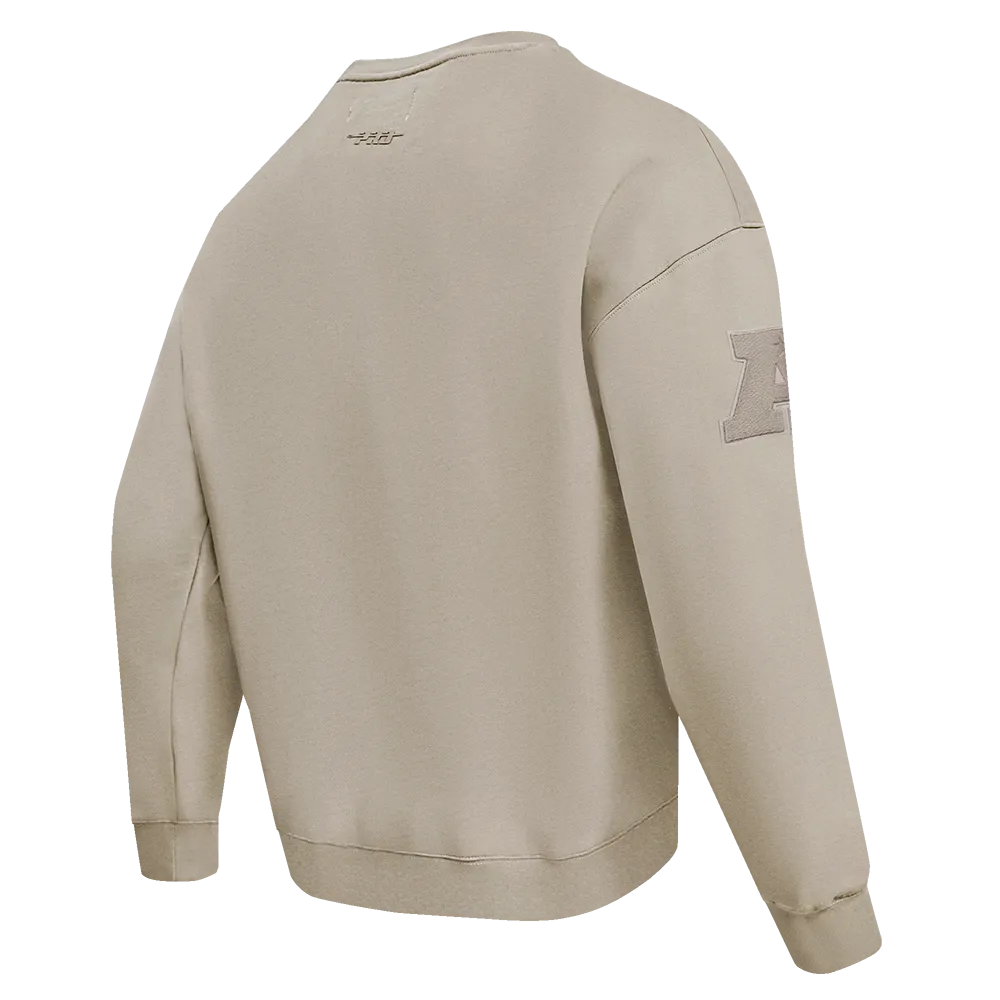 NFL BUFFALO BILLS NEUTRAL DROP SHOULDER FLC CREWNECK (TAUPE)