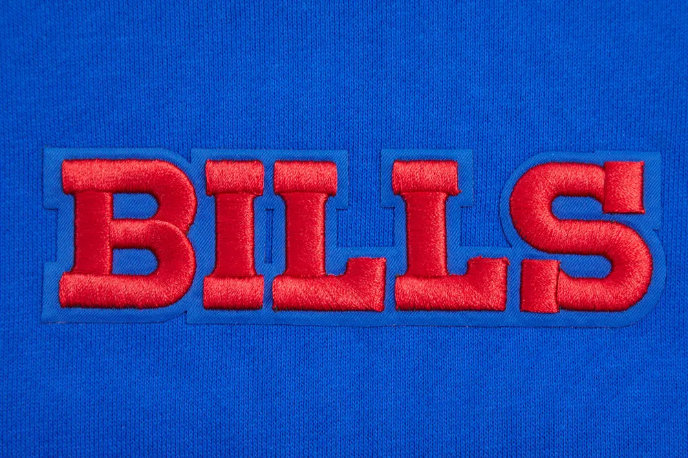 NFL BUFFALO BILLS WINGSPAN MEN'S DROP SHOULDER FLC CREWNECK (ROYAL BLUE)